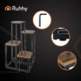 Стійка для квітів RUHHY на 4 рівні в стилі Loft