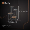 Стійка для квітів RUHHY на 4 рівні в стилі Loft