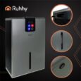 Осушувач повітря RUHHY 2,2 л 1000 мл/день – компактний осушувач з LED, гігростатом і пультом
