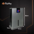 Осушувач повітря RUHHY 2,2 л 1000 мл/день – компактний осушувач з LED, гігростатом і пультом