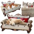 Канапа для кота Ruhhy KOT19 — лежак і дряпка 2в1, 59,5×27×32,5 см, гофрований картон