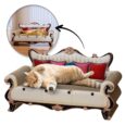 Канапа для кота Ruhhy KOT19 — лежак і дряпка 2в1, 59,5×27×32,5 см, гофрований картон