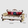 Канапа для кота Ruhhy KOT19 — лежак і дряпка 2в1, 59,5×27×32,5 см, гофрований картон