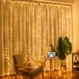 Світлодіодна гірлянда-штора 300 LED — 3м. кабель, USB, теплий, довжина звисів 2,7 м, 8 режимів, пульт