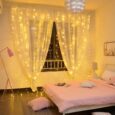 Світлодіодна гірлянда-штора 300 LED — 3м. кабель, USB, теплий, довжина звисів 2,7 м, 8 режимів, пульт