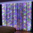 Світлодіодна USB гірлянда-штора 300 LED — 3м. кабель, RGB, довжина звисів 2,7 м, 8 режимів, пульт