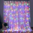 Світлодіодна USB гірлянда-штора 300 LED — 3м. кабель, RGB, довжина звисів 2,7 м, 8 режимів, пульт