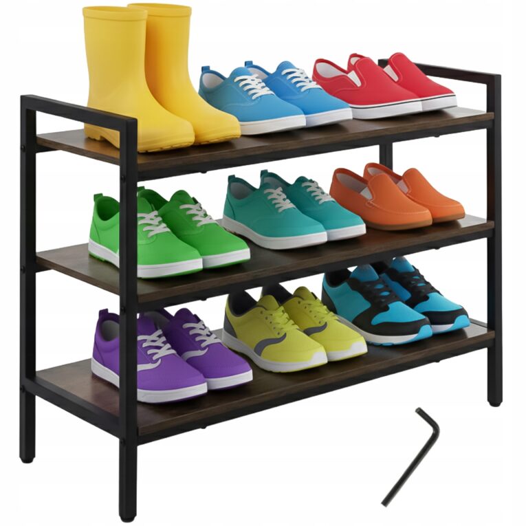Regal-na-Buty-Ruhhy-Trzy-Polki-Organizer-do-Przedpokoju-79cm-Loft-Stojak