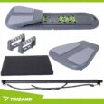 Багатофункціональна пілатес-дошка Trizand 97×35 см з ручками, роликом та еспандерами для тренувань вдома і в залі
