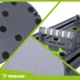 Багатофункціональна пілатес-дошка Trizand 97×35 см з ручками, роликом та еспандерами для тренувань вдома і в залі