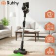 Бездротовий вертикальний пилосос Ruhhy LunPro 400 Вт, 35 кПа, до 52 хв роботи, LED, HEPA, складана труба