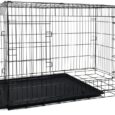 Клітка для тварин Funfit XXXL (122х74х80 см), металева , чорна, транспортна, з висувним піддоном, для собак і котів
