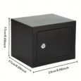Сейф для дому з ключем, меблевий RC-K-2080 – 23 × 17 × 17 см