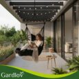 Підвісне крісло-гамак Gardlov 2в1, бразильське, до 150 кг, з подушками 27387 Чорне
