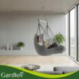 Підвісне крісло-гамак Gardlov 2в1, бразильське, до 150 кг, з подушками 27387 Сіре