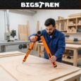 Кутомір регулювальний алюмінієвий столярний Bigstren 3в1 0–270, 500 мм, рівень, циркуль, з олівцем