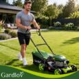 Газонокосарка бензинова самохідна Gardlov DriveX 149 см³, 2.3 кВт, 40.6 см, кошик 50 л, 8 рівнів, функція миття