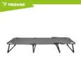 Складний садовий шезлонг TRIZAND 192×68 см, регульований, з подушкою, до 120 кг