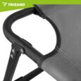 Складний садовий шезлонг TRIZAND 192×68 см, регульований, з подушкою, до 120 кг