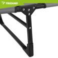 Складний садовий шезлонг TRIZAND 192×68 см, регульований, з подушкою, до 120 кг