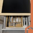 Антиковзний килимок RUHHY 500×50 см для шухляд і полиць, білий, рулон, EVA
