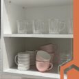 Антиковзний килимок RUHHY 500×50 см для шухляд і полиць, білий, рулон, EVA