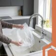 Антиковзний килимок RUHHY 500×50 см для шухляд і полиць, білий, рулон, EVA