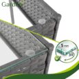 Садові меблі з техноротангу Gardlov для тераси та балкона, комплект: софа, 2 крісла, столик Gardlov Сірий