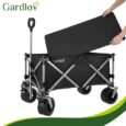 Складний садовий візок Gardlov 150 л, до 200 кг, транспортний, великі колеса, пляжний