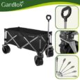 Складний садовий візок Gardlov 150 л, до 200 кг, транспортний, великі колеса, пляжний