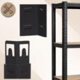 Стелаж оцинкований 150×75×30 см, до 875 кг, 5 полиць, чорний John Green SDH670