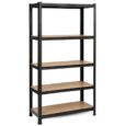 Стелаж оцинкований 150×75×30 см, до 875 кг, 5 полиць, чорний John Green SDH670