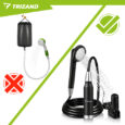 Туристичний душ TRIZAND бездротовий 2200 mAh USB в кейсі